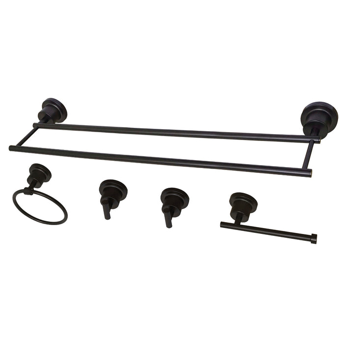 Kingston Brass BAH821330478ORB Concord 5-Piece Bathroom Accessory Set, Oil Rubbed Bronze