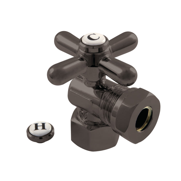 Kingston Brass CC44105X 1/2" FIP x 1/2" or 7/16" Slip Joint Angle Stop Valve, Oil Rubbed Bronze