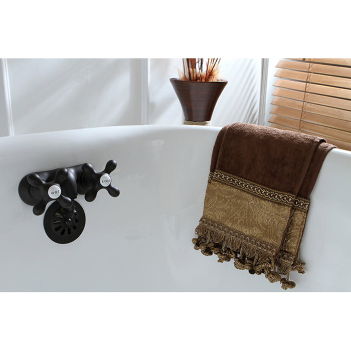 Kingston Brass CC47T5 Vintage 3-3/8-Inch Wall Mount Tub Faucet, Oil Rubbed Bronze