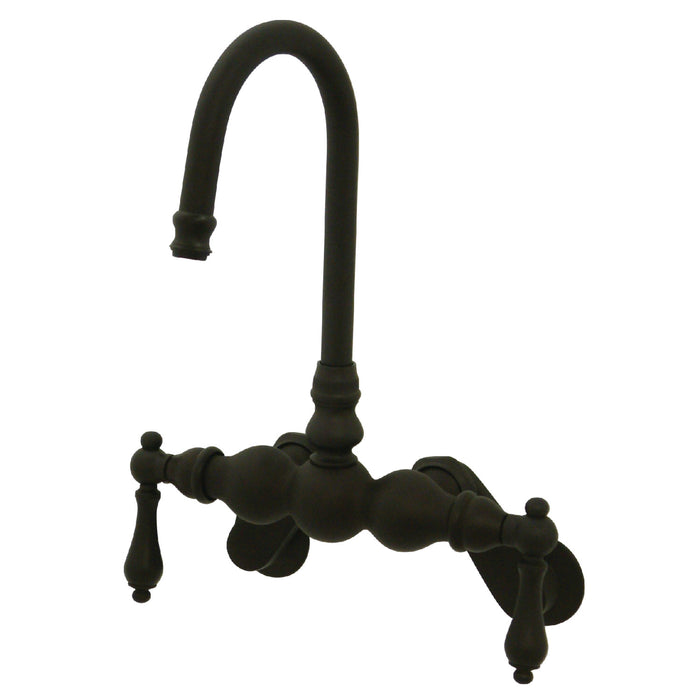 Kingston Brass CC81T5 Vintage Adjustable Center Wall Mount Tub Faucet, Oil Rubbed Bronze