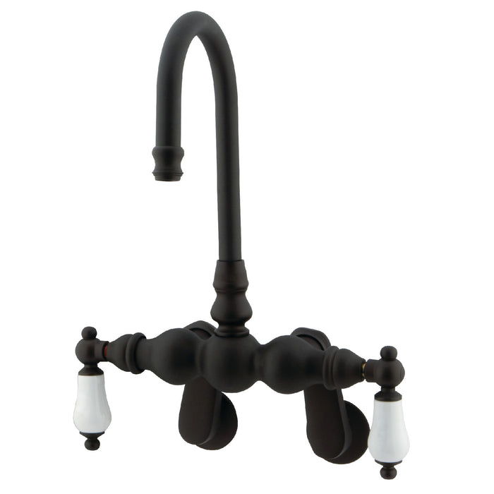 Kingston Brass CC83T5 Vintage Adjustable Center Wall Mount Tub Faucet, Oil Rubbed Bronze