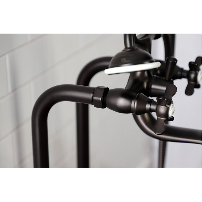 Kingston Brass CCK246K5 Essex Freestanding Clawfoot Tub Faucet Package with Supply Line, Oil Rubbed Bronze