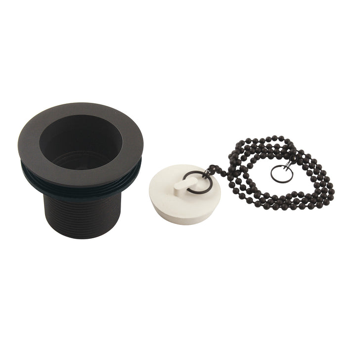 Kingston Brass DSP17ORB 1-1/2" Chain and Stopper Tub Drain with 1-3/4" Body Thread, Oil Rubbed Bronze