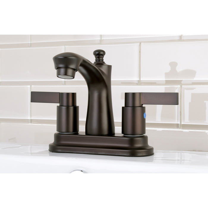 Kingston Brass FB7625NDL 4 in. Centerset Bathroom Faucet, Oil Rubbed Bronze