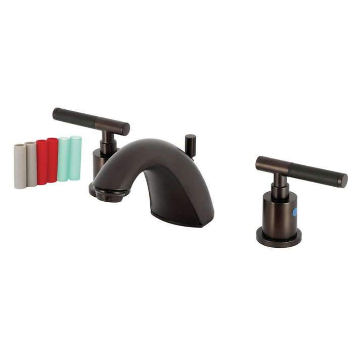 Kingston Brass FB8955CKL Kaiser Widespread Bathroom Faucet with Pop-Up Drain, Oil Rubbed Bronze