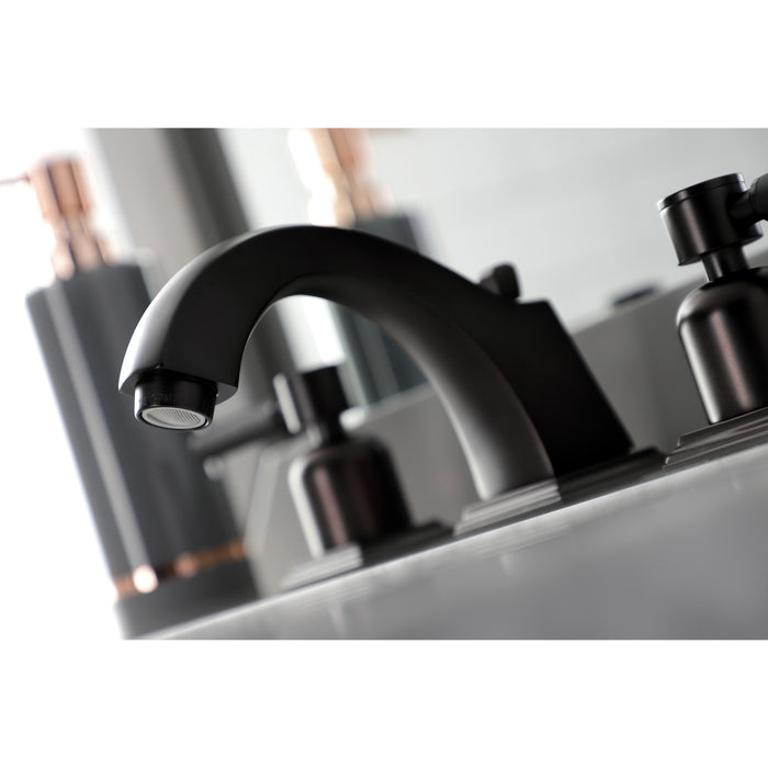 Kingston Brass FSC4685DKL Kaiser Widespread Bathroom Faucet with Pop-Up Drain, Oil Rubbed Bronze