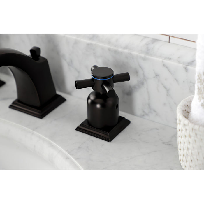 Kingston Brass FSC4685DX Concord Widespread Bathroom Faucet with Pop-Up Drain, Oil Rubbed Bronze