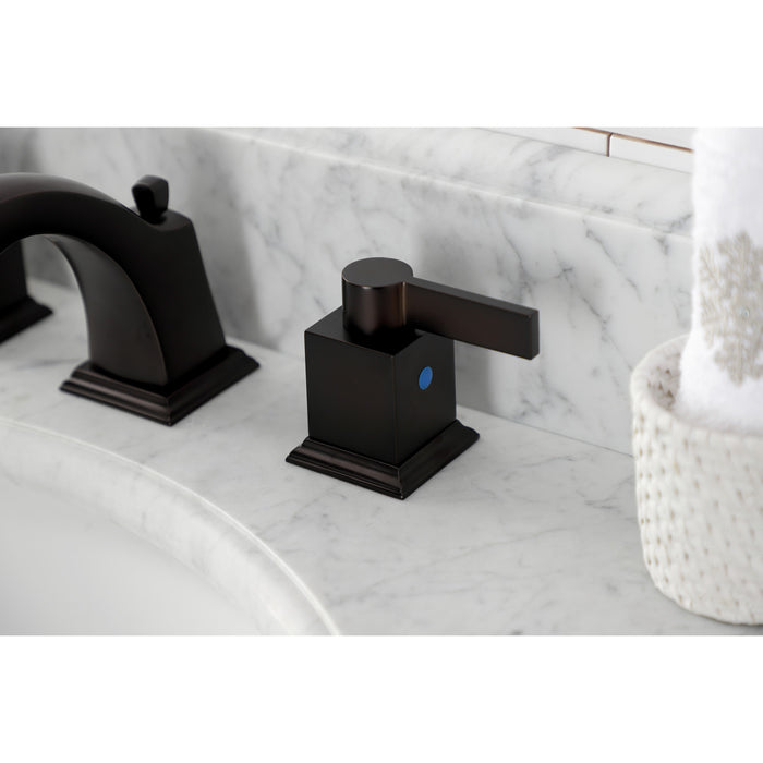 Fauceture FSC4685NQL Meridian Widespread Bathroom Faucet with Pop-Up Drain, Oil Rubbed Bronze