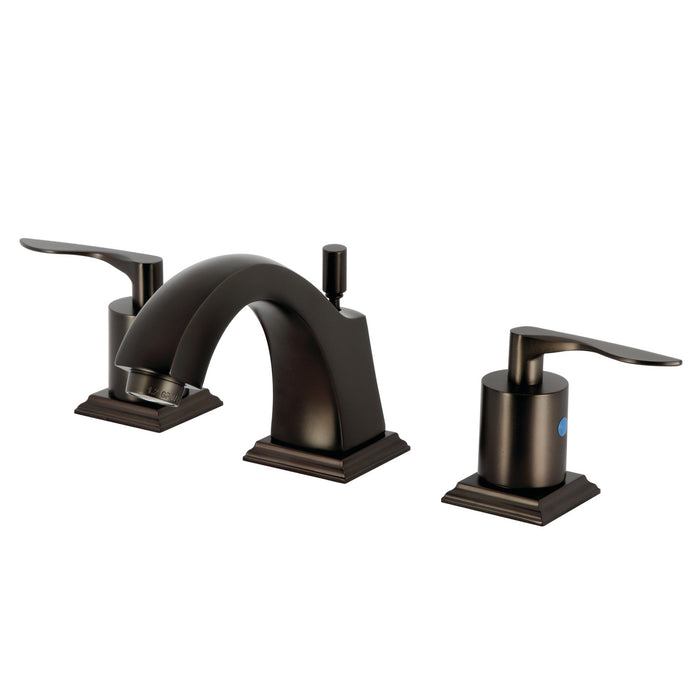 Kingston Brass FSC4685SVL Serena Widespread Bathroom Faucet with Pop-Up Drain, Oil Rubbed Bronze
