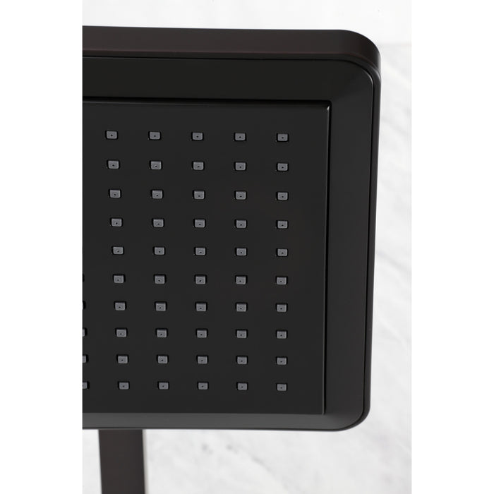 Kingston Brass K250A5CK Shower Scape 9-5/8" Square Shower Head with Shower Arm, Oil Rubbed Bronze