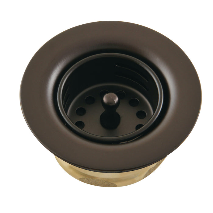 Kingston Brass K461BORB Tacoma Stainless Steel Bar Sink Duo Basket Strainer, Oil Rubbed Bronze