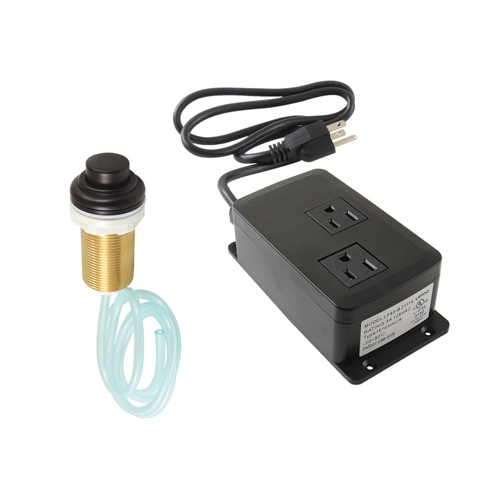 Kingston Brass KATDK215 Gourmetier Dual Outlet Garbage Disposal Air Switch Kit, Oil Rubbed Bronze