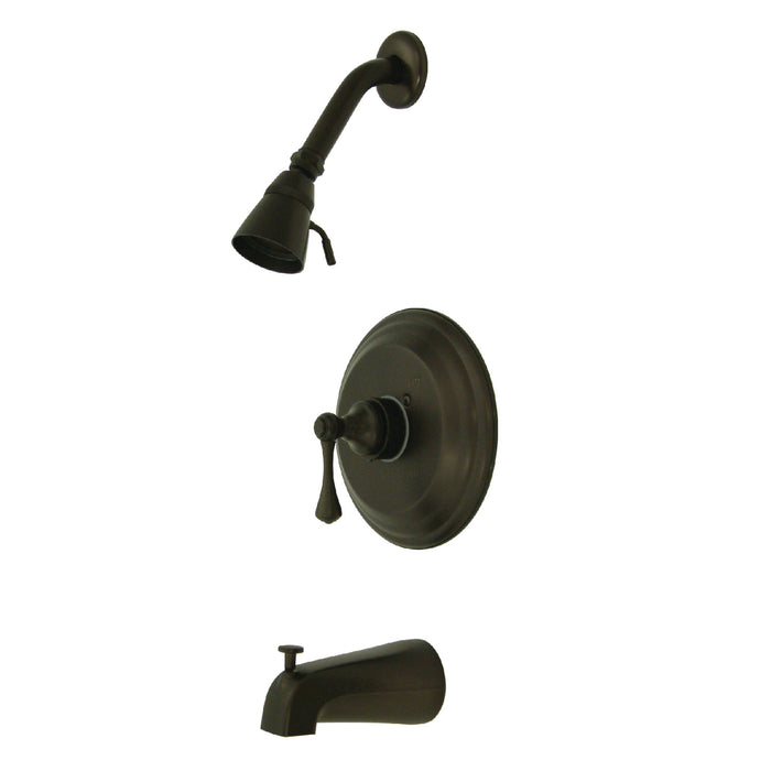 Kingston Brass KB2635BL Tub and Shower Faucet, Oil Rubbed Bronze