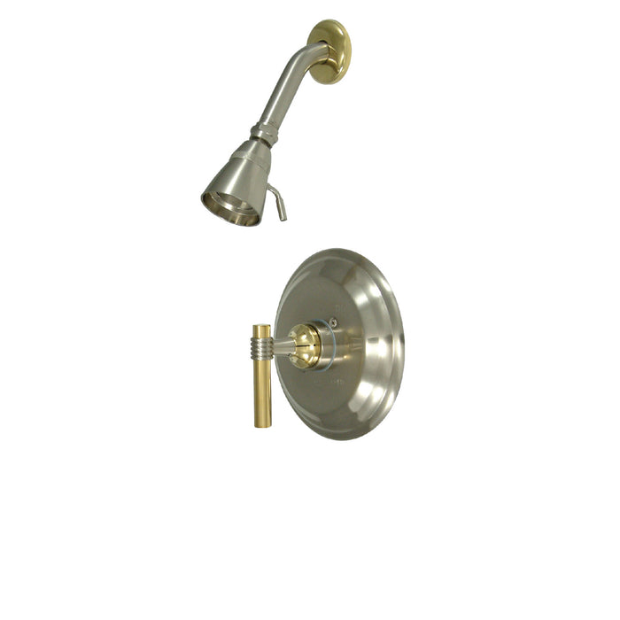 Kingston Brass KB2639MLSO Milano Shower Only, Brushed Nickel/Polished Brass