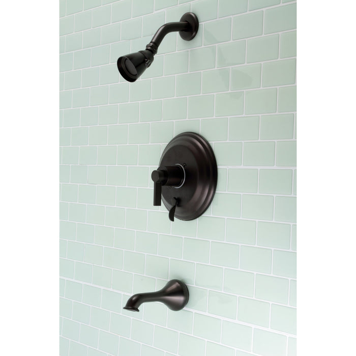 Kingston Brass KB36350NDL NuvoFusion Single-Handle Tub and Shower Faucet, Oil Rubbed Bronze
