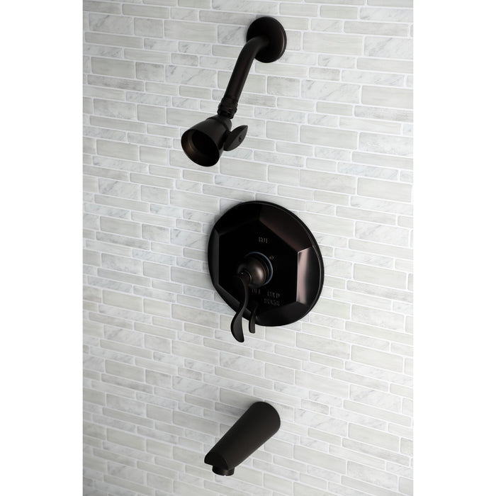 Kingston Brass KB46350DFL Tub and Shower Faucet, Oil Rubbed Bronze