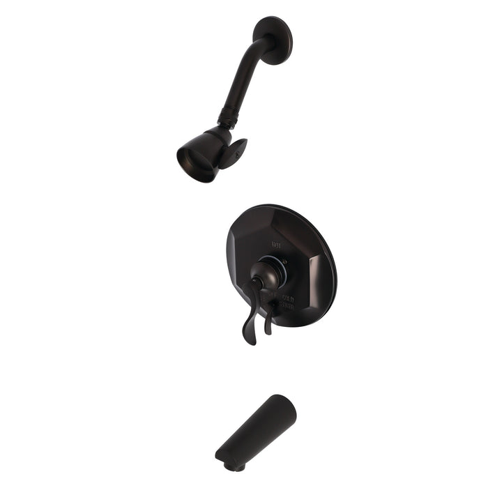 Kingston Brass KB46350DFL Tub and Shower Faucet, Oil Rubbed Bronze