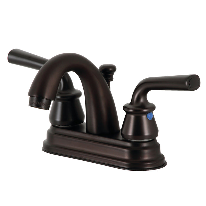 Kingston Brass KB5615RXL Restoration 4-Inch Centerset Bathroom Faucet with Pop-Up Drain, Oil Rubbed Bronze