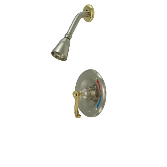 Kingston Brass KB8639FLSO Royale Shower Only, Brushed Nickel/Polished Brass