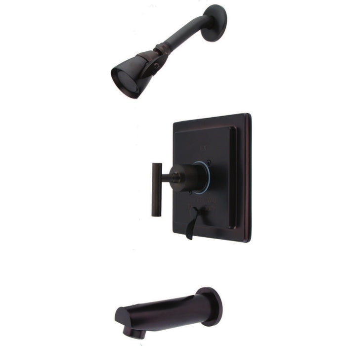 Kingston Brass KB86550CML Manhattan Single-Handle Tub and Shower Faucet, Oil Rubbed Bronze