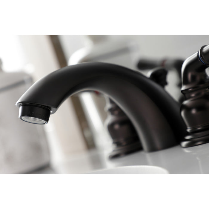 Kingston Brass KB955B Victorian Mini-Widespread Bathroom Faucet, Oil Rubbed Bronze