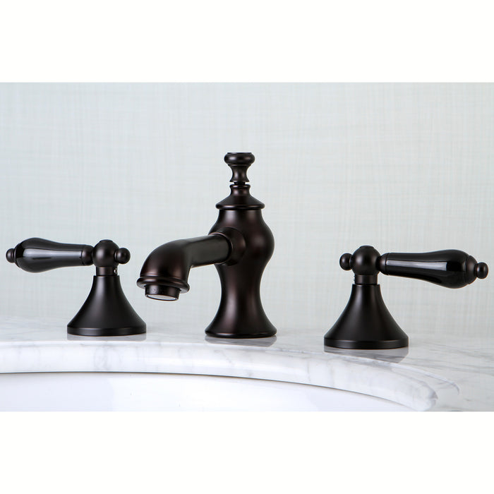 Kingston Brass KC7065PKL Duchess Widespread Bathroom Faucet with Brass Pop-Up, Oil Rubbed Bronze