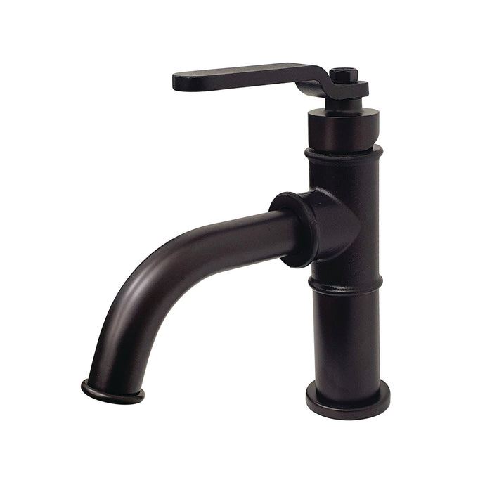 Kingston Brass KS2825KL Whitaker Single-Handle Bathroom Faucet with Push Pop-Up, Oil Rubbed Bronze