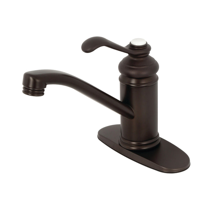 Kingston Brass KS3405TPL Templeton Single-Handle Bathroom Faucet with Push Pop-Up, Oil Rubbed Bronze