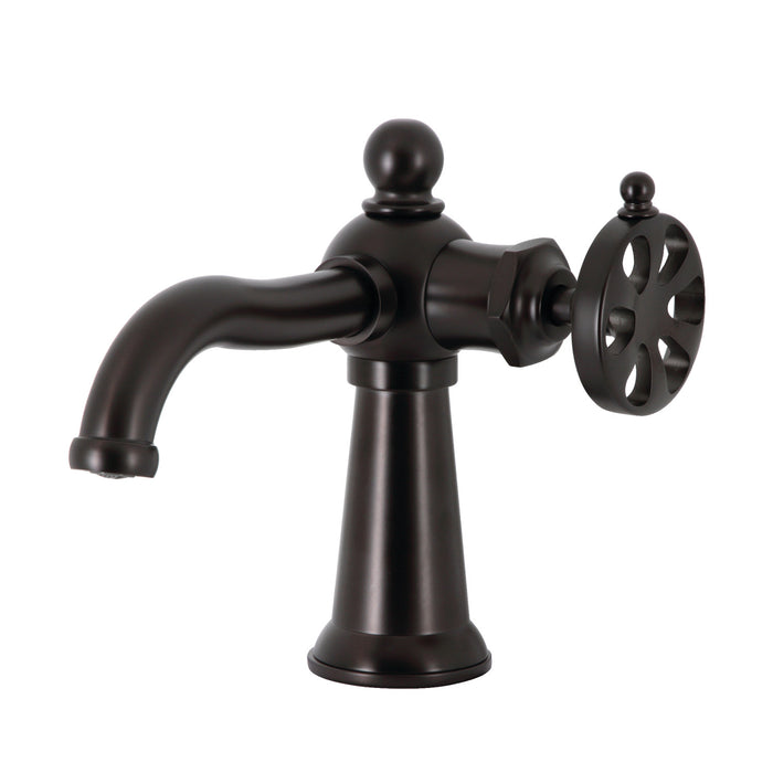 Kingston Brass KS3545RX Belknap Single-Handle Bathroom Faucet with Push Pop-Up, Oil Rubbed Bronze