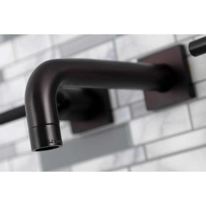Kingston Brass KS6125CKL Ksiser Two-Handle Wall Mount Bathroom Faucet, Oil Rubbed Bronze