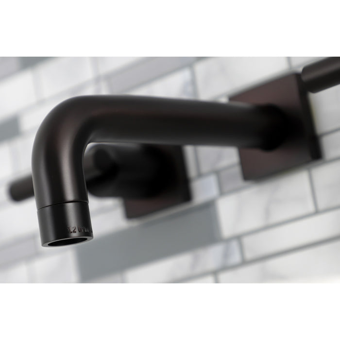 Kingston Brass KS6125CML Manhattan Two-Handle Wall Mount Bathroom Faucet, Oil Rubbed Bronze