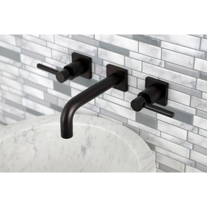 Kingston Brass KS6125DL Concord Two-Handle Wall Mount Bathroom Faucet, Oil Rubbed Bronze