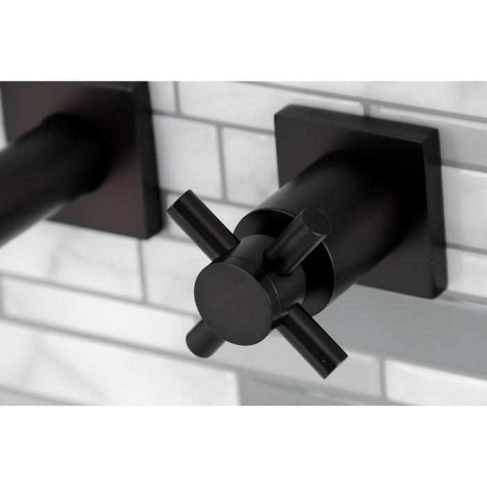 Kingston Brass KS6125DX Concord Two-Handle Wall Mount Bathroom Faucet, Oil Rubbed Bronze