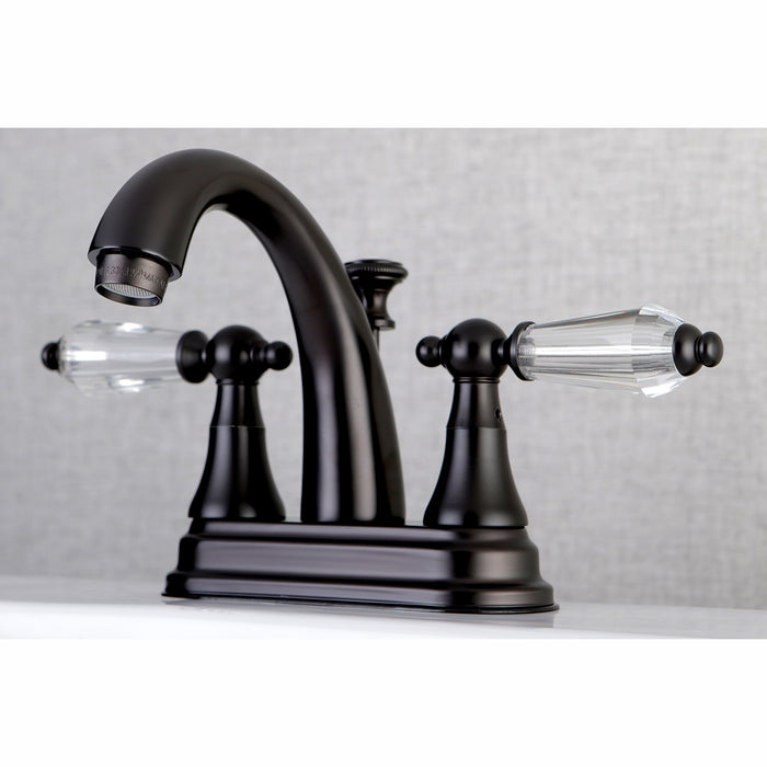 Kingston Brass KS7615WLL 4 in. Centerset Bathroom Faucet, Oil Rubbed Bronze