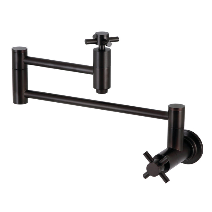 Kingston Brass KS8105DX Concord Wall Mount Pot Filler Faucet, Oil Rubbed Bronze