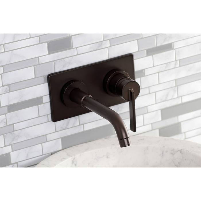 Kingston Brass KS8115CTL Single-Handle Wall Mount Bathroom Faucet, Oil Rubbed Bronze