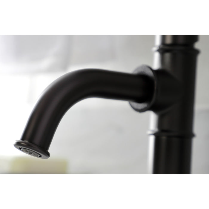 Kingston Brass KSD2825KL Whitaker Single-Handle Bathroom Faucet with Push Pop-Up, Oil Rubbed Bronze