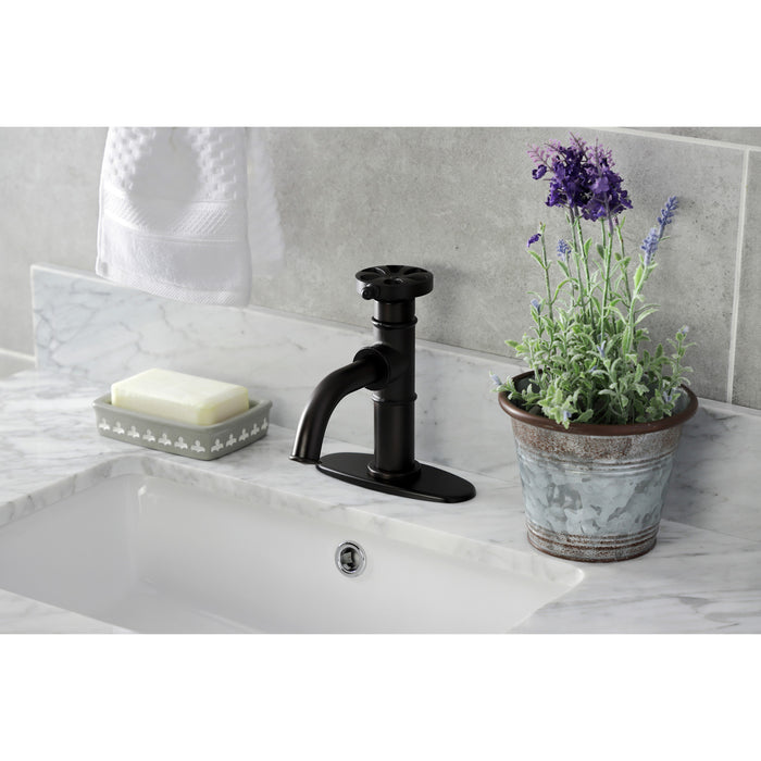 Kingston Brass KSD2825RX Belknap Single-Handle Bathroom Faucet with Push Pop-Up, Oil Rubbed Bronze
