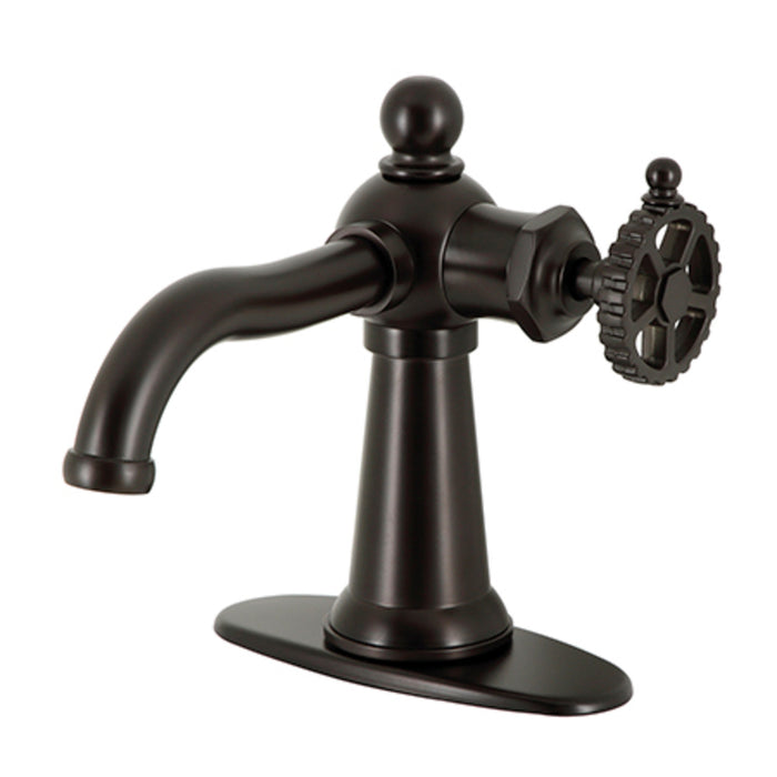 Kingston Brass KSD3545CG Fuller Single-Handle Bathroom Faucet with Push Pop-Up, Oil Rubbed Bronze
