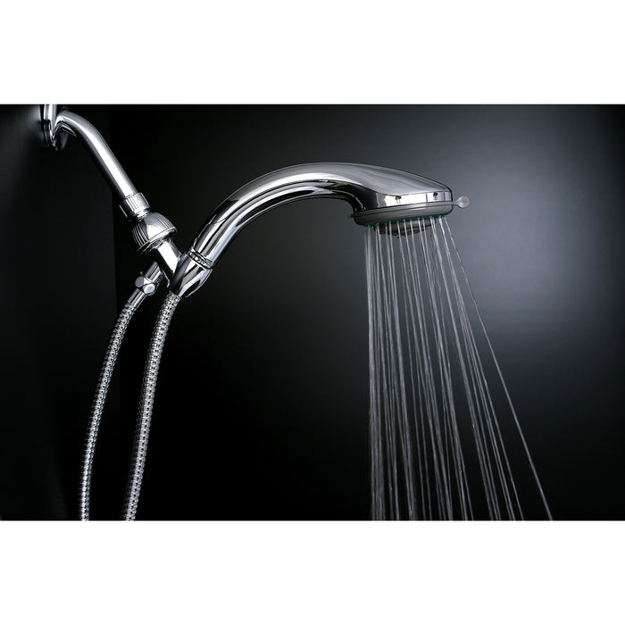 Kingston Brass KX2522B Vilbosch 5-Function Hand Shower with Stainless Steel Hose, Polished Chrome