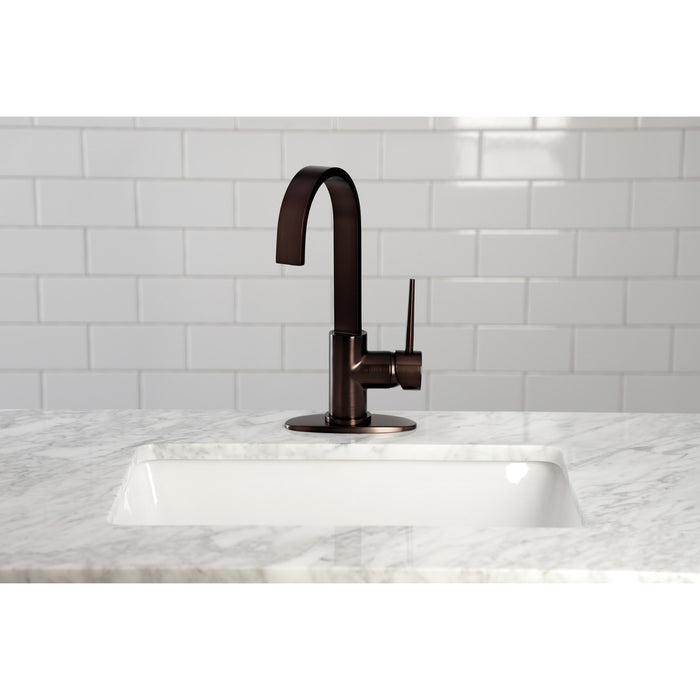 Kingston Brass LS8615NYL New York One-Handle 1-Hole Deck Mounted Bar Faucet, Oil Rubbed Bronze