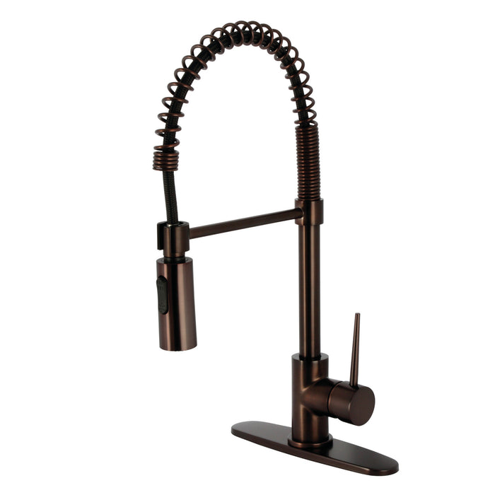 Gourmetier LS8775NYL New York Single-Handle Pre-Rinse Kitchen Faucet, Oil Rubbed Bronze