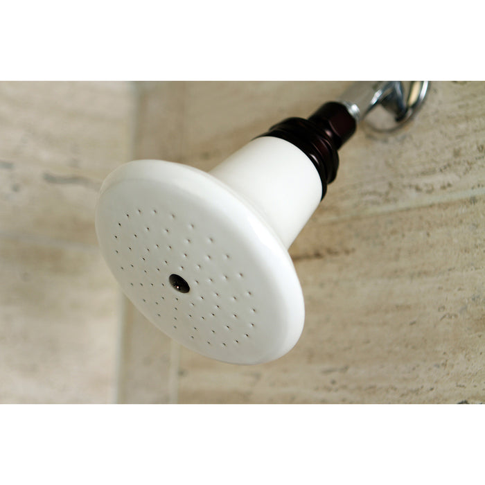 Kingston Brass P50ORB Victorian 5-1/8" Round Raindrop Ceramic Shower Head, Oil Rubbed Bronze