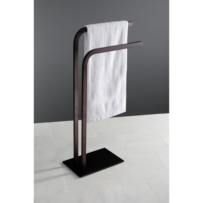 Kingston Brass SCC8005 Edenscape Pedestal Dual Towel Rack, Oil Rubbed Bronze